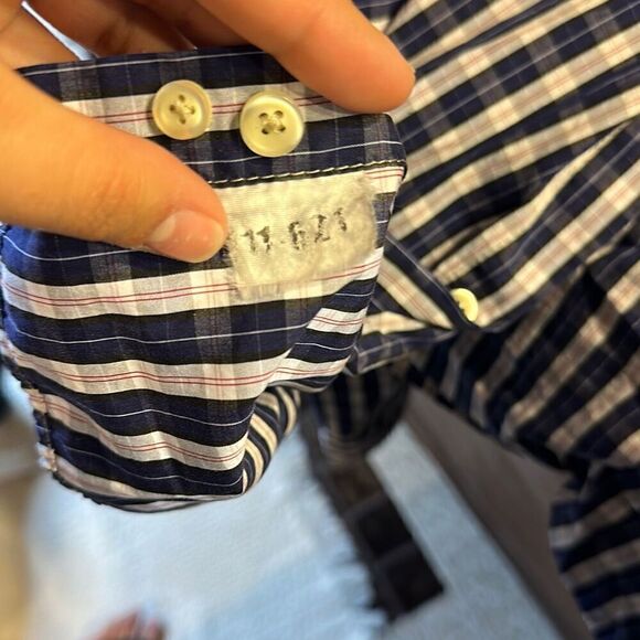 Shirt By Shirt Men’s Blue Checkered Long Sleeve Button Down Shirt Size XL - Picture 3 of 6